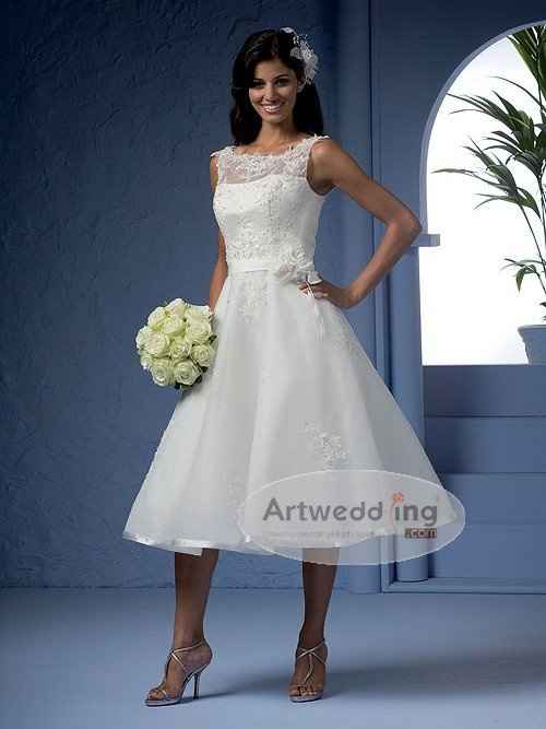 Tealength wedding dresses?  Opinions?