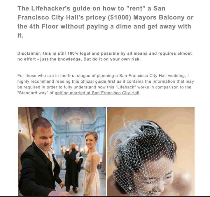 City Hall Wedding! - 1