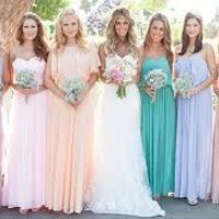 I need help with bridemaids dresses to match with my blush pink gown!!