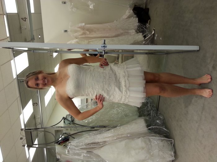 Can I see some short dresses? Did you try one on? Buy one?