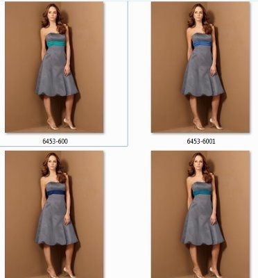 BM dresses, different colors but same style?
