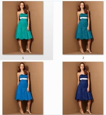 BM dresses, different colors but same style?
