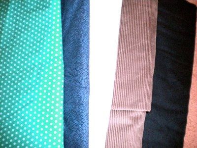 Got FH's wedding band and our guest book quilt fabric