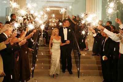 Leaving the Reception...