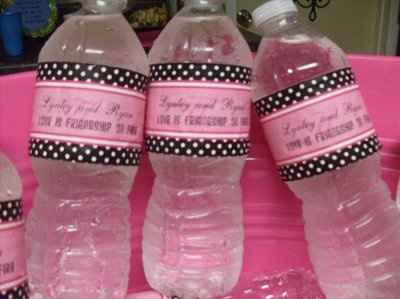 For those handing out water bottles