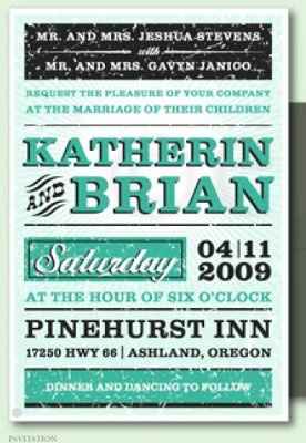 Poster style invitations...I WANT! but can't afford apparently