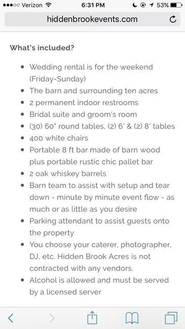 venue price???