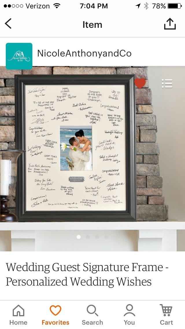 Anyone foregoing a guest book?