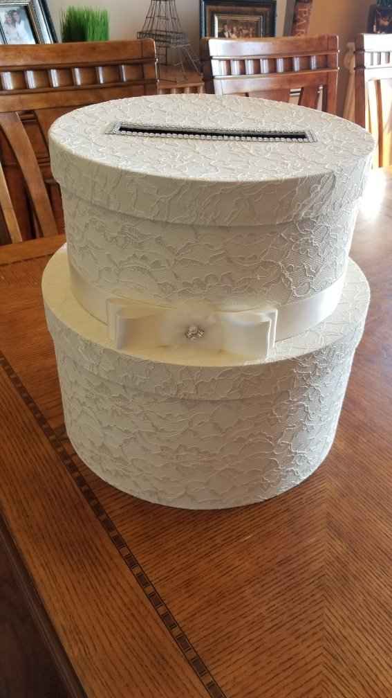 Finished Card Box and Mr & Mrs Sign - 1