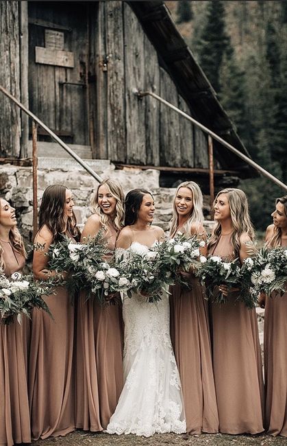 Orange bridesmaid dress palette 2