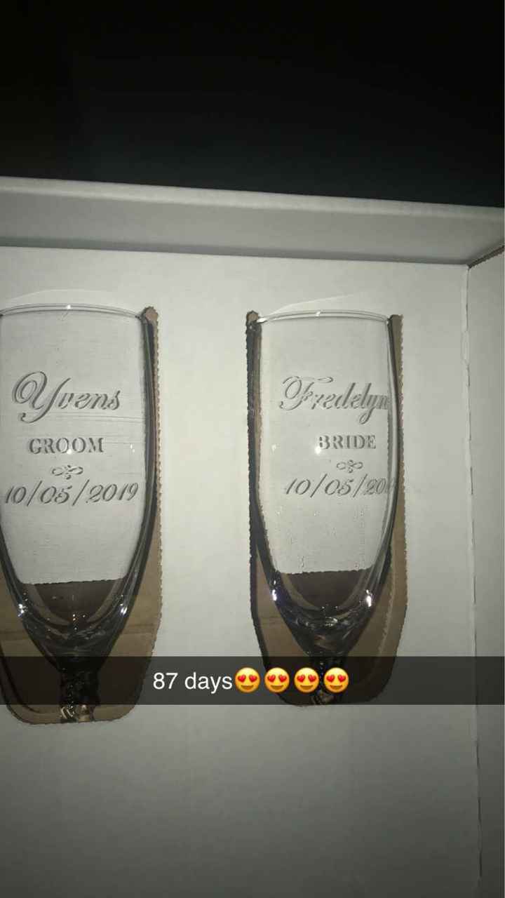 Anyone decorating their toasting flutes? - 1