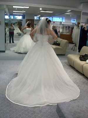 What does your dress look like? Post pics or give style number. I want to know what the trend is!