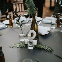 Wine themed centerpieces