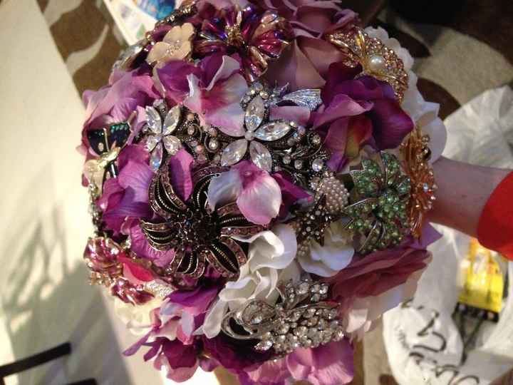 My broach bouquet!!