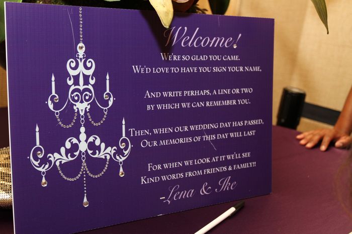 Making a sign for the guestbook, need help!