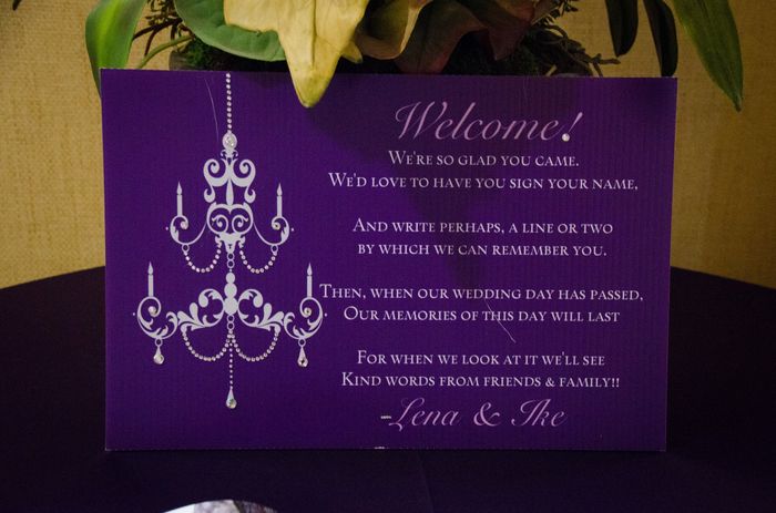 Making a sign for the guestbook, need help!