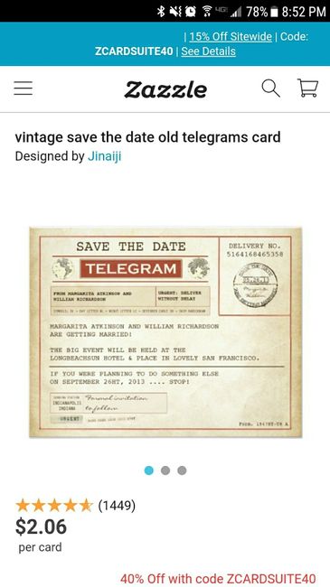 Vistaprint or Shutterfly STDs