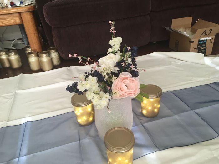 My centerpieces!! All diy!! - 2