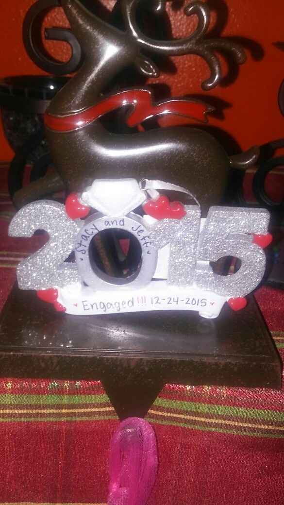 Engagement Christmas ornaments!