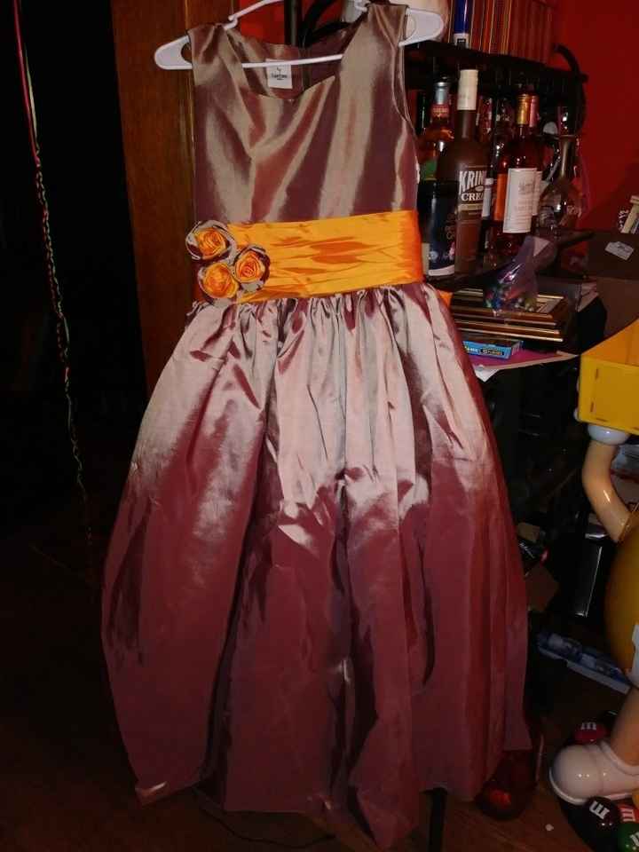 Flower girl dress came yesterday!