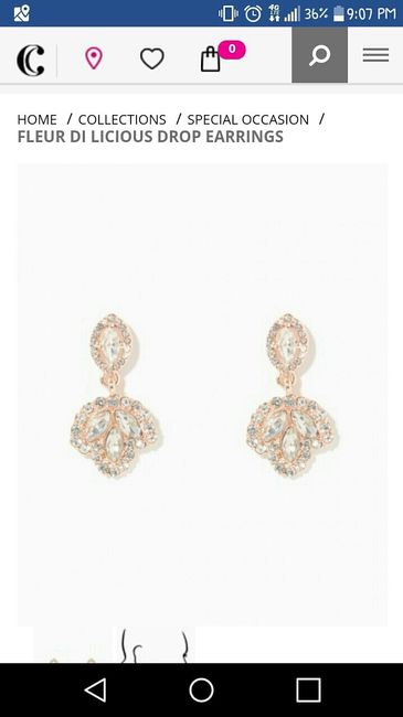 Bridal jewelry.