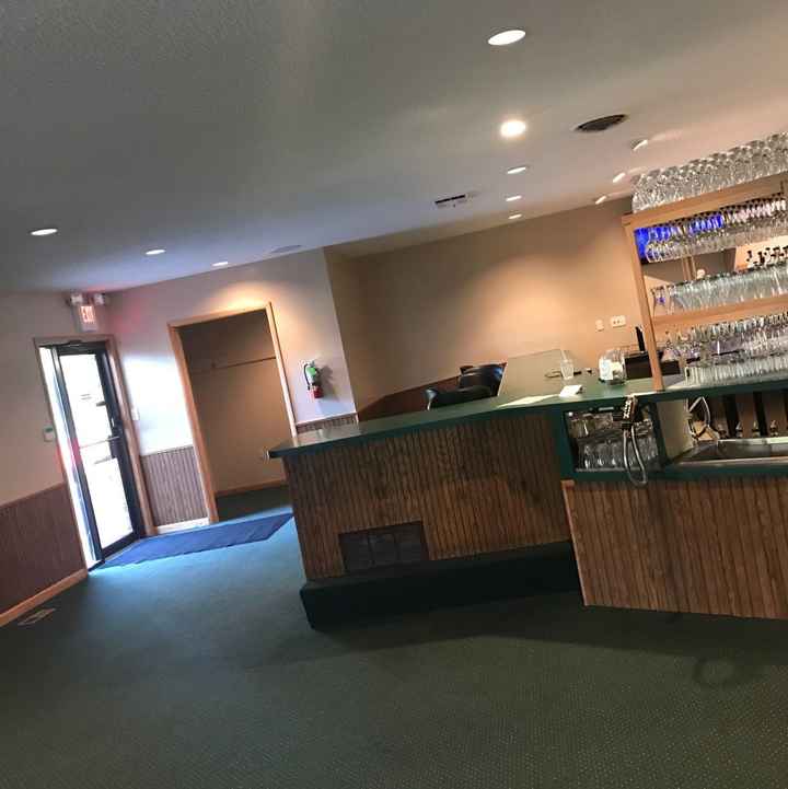 HELP ugly bar area in my reception space