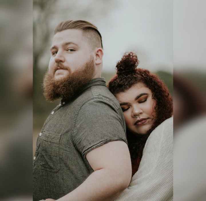 I was really nervous about our engagement photos looking bad because I'm Plus size!