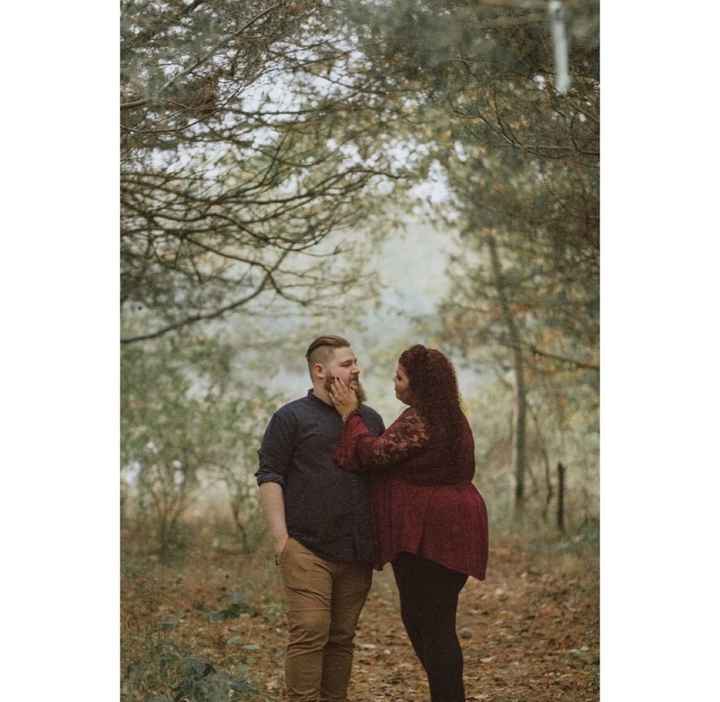I was really nervous about our engagement photos looking bad because I'm Plus size!