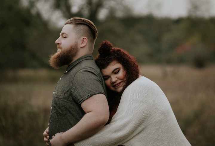 I was really nervous about our engagement photos looking bad because I'm Plus size!
