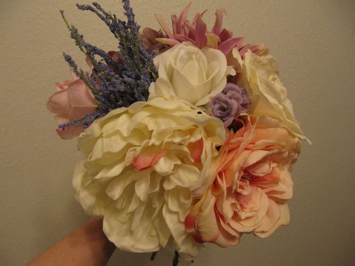 DIY Bouquets with fake flowers.