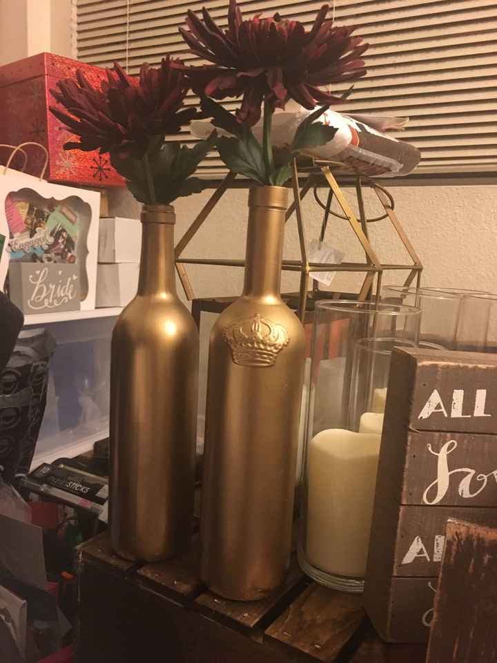 Wine Bottle Centerpieces