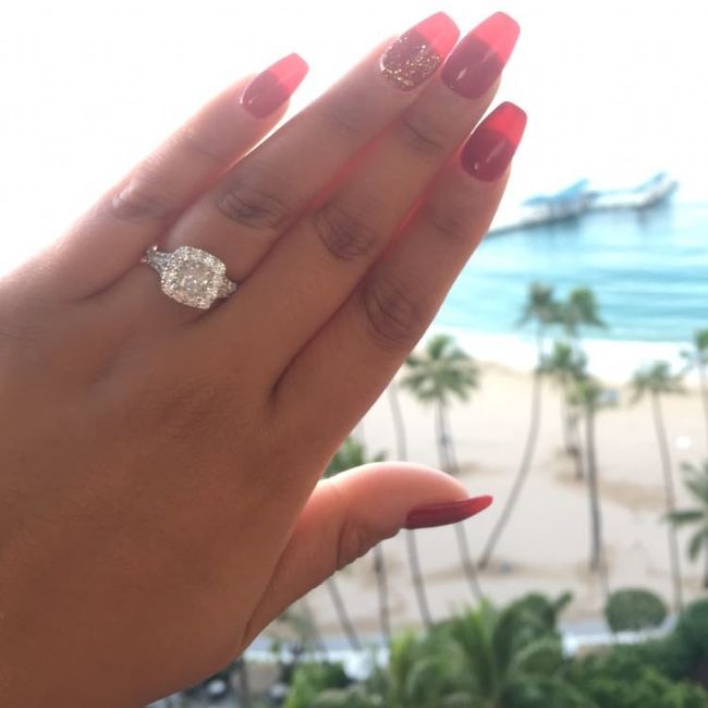 Still getting use to a ring on my finger!