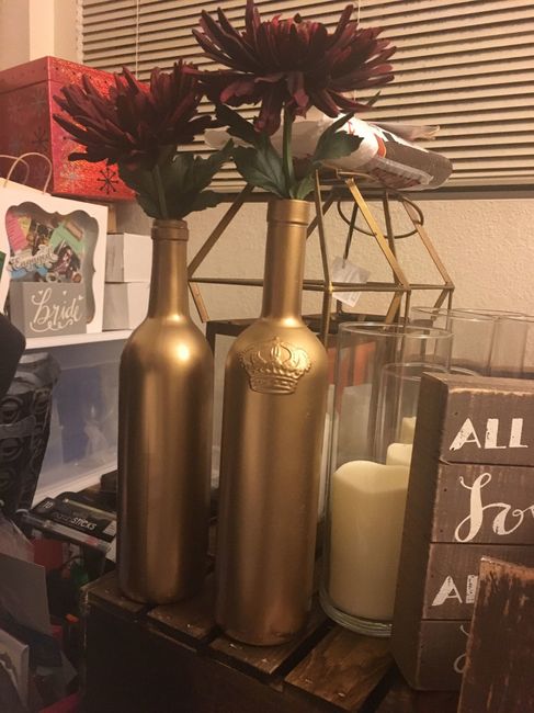 Wine Bottle Centerpieces