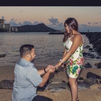 Post a photo of your fiance proposing!