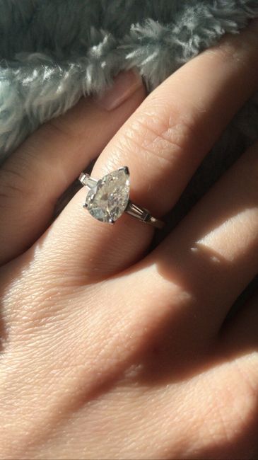 (Pear shaped diamonds) show me your wedding bands - 1