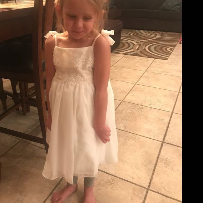 Ivory dress - should flower girl dresses be ivory or white? 1