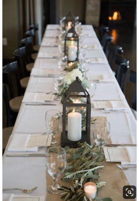 Long farmhouse table centerpieces 1