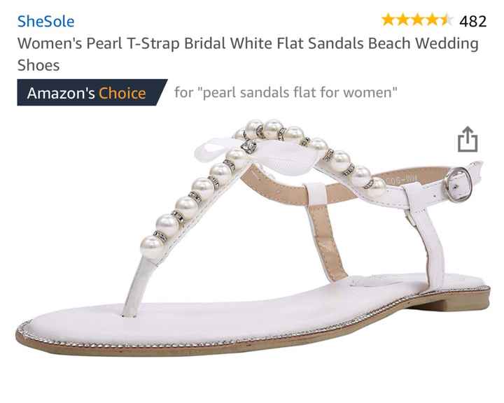 Wedding flats/sandals - 1