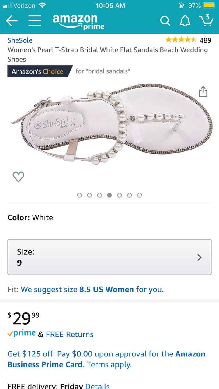 Flat sandal for beach wedding - 1