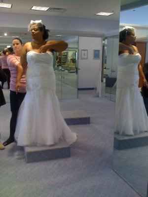 TRIED ON DRESSES TODAY!!! *PICS*