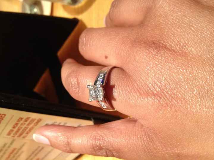 I'd love to see everyone's engagment rings.