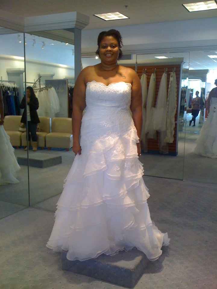 Picked up my dress! *pics* with a little weight loss comparison