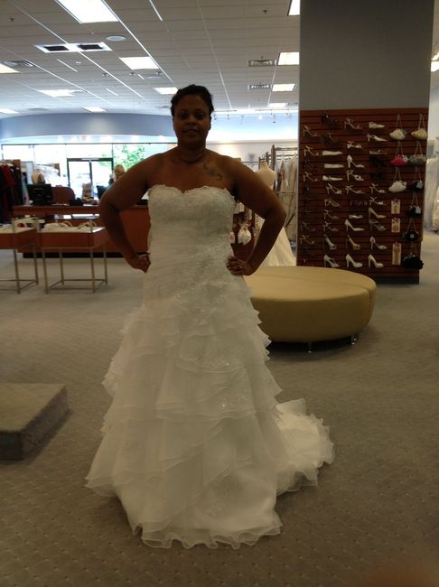 Picked up my dress! *pics* with a little weight loss comparison