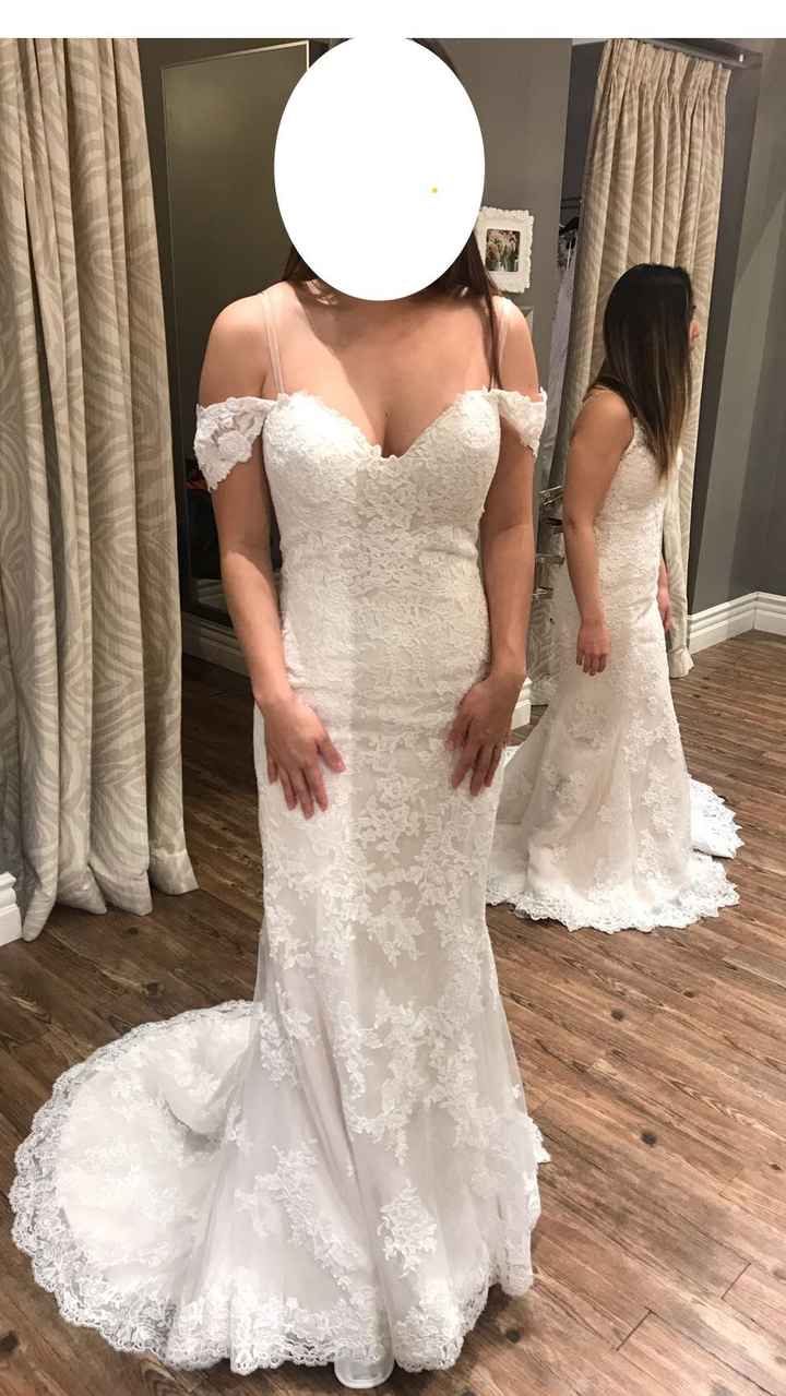  Narrowed my wedding dress selections to three! - 1