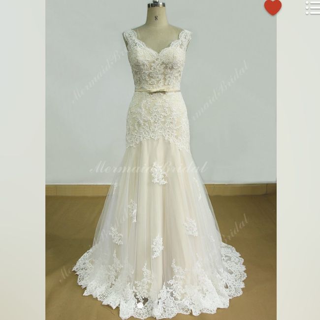Buying wedding dress online/Etsy