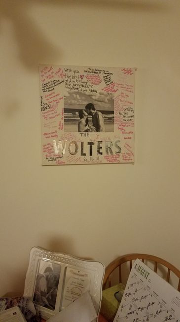 Finished My Daughter's "guest Book " Canvas - 1