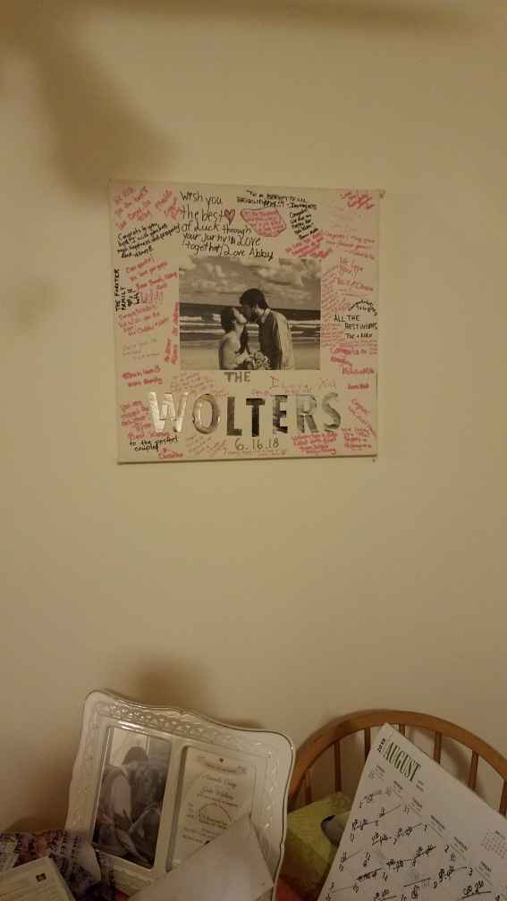 Finished My Daughter's "guest Book " Canvas - 1