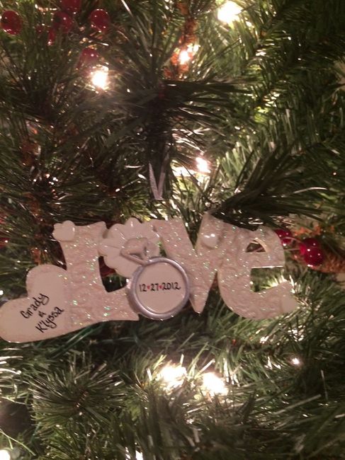 Wedding/Engagement Christmas Ornaments