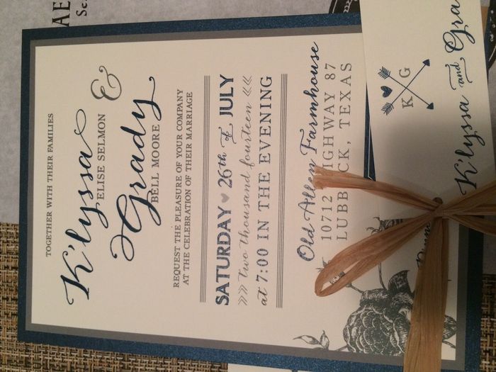 Invitations (proof only) are in!
