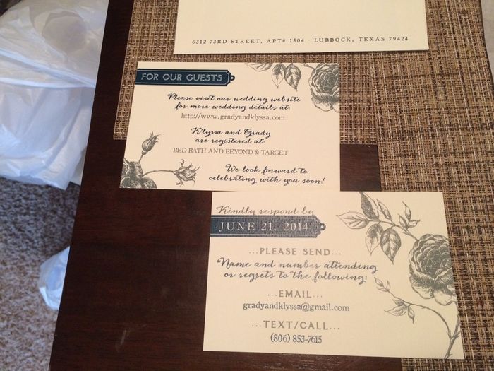 Invitations (proof only) are in!